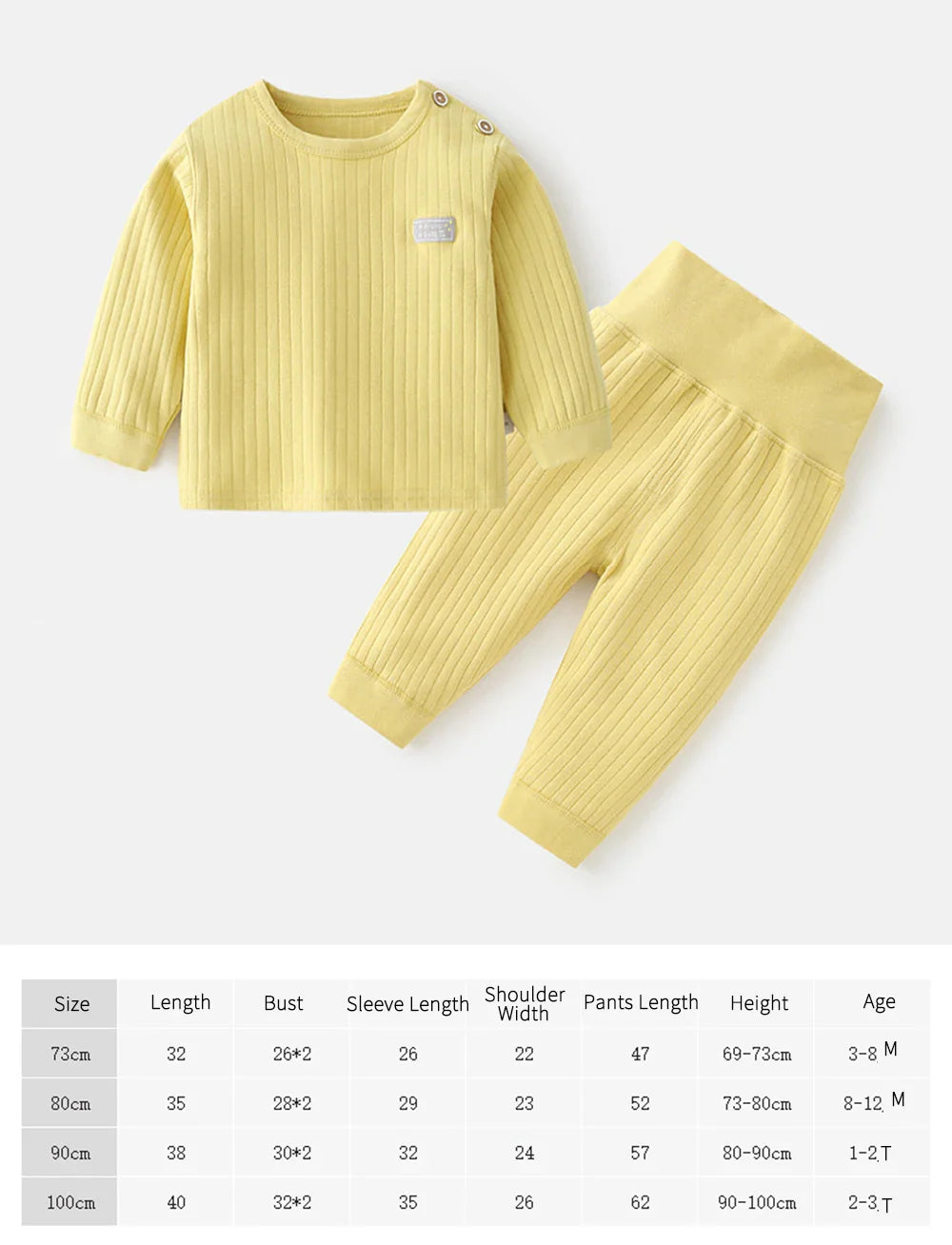 Thermal Baby Pajama Set – Warm Autumn/Winter Sleepwear for Boys & Girls