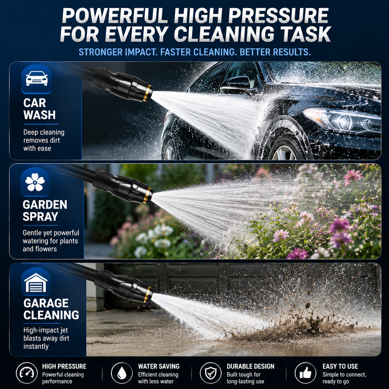 🔥LAST DAY 55% OFF - Home High-Pressure Car Wash Water Gun