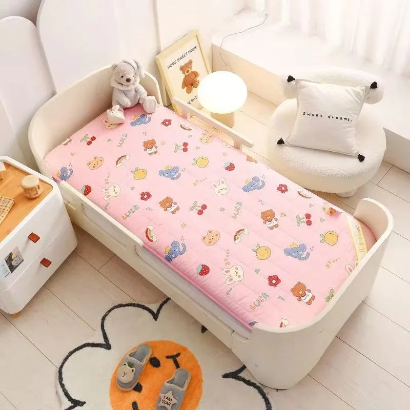 Thick Cotton Crib Mattress Pad – 120x60cm Baby Bed Cushion with Double-Sided Design