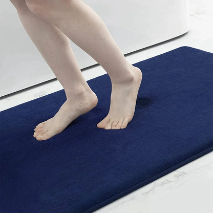 Simple Absorbent Door Mat – Soft Non-Slip Bathroom Entry Rug