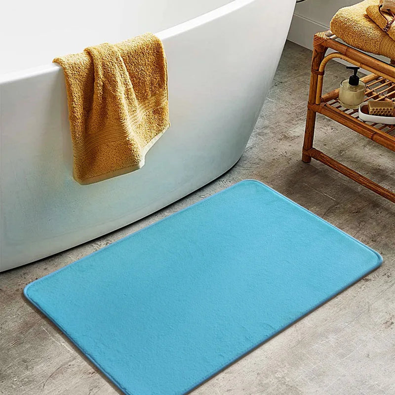 Simple Absorbent Door Mat – Soft Non-Slip Bathroom Entry Rug
