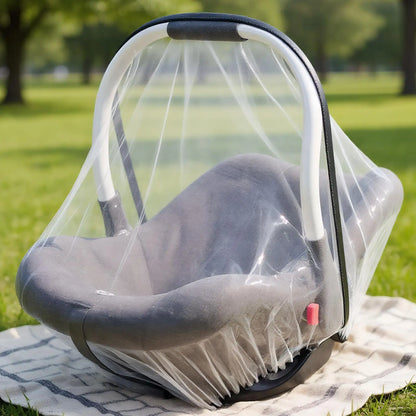 Baby Stroller Fly Net Toddler Stroller Fly Net Cover Fine Mesh Elastic Barrier with Storage Bag for Cradles Bassinets Car Seats