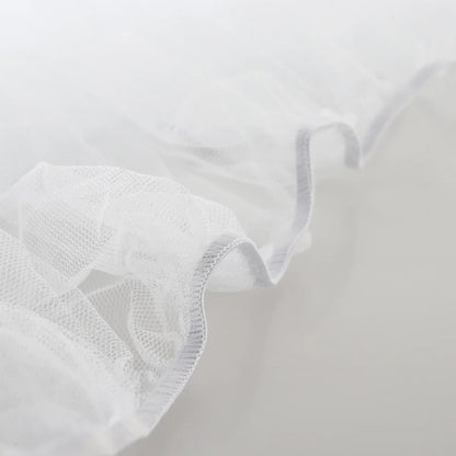 Baby Mosquito Net Stroller Mesh Cover Elastic Edge Fits Most Prams Car Seats Cradles White Protective Bug Net Cradle Mesh