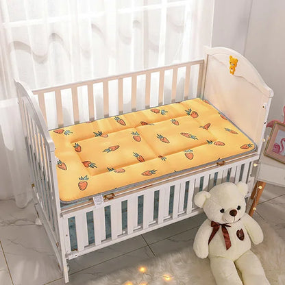 Thick Cotton Crib Mattress Pad – 120x60cm Baby Bed Cushion with Double-Sided Design