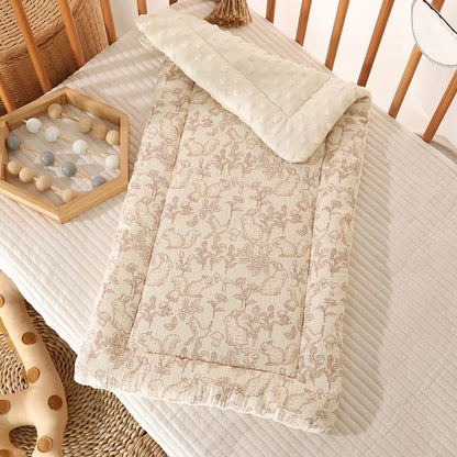 Double-Sided Baby Crib Mattress Pad – Thick Cotton Toddler Bed Cushion for Cradle & Stroller